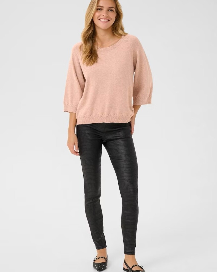 Cream Dela 3/4 Sleeve Pullover