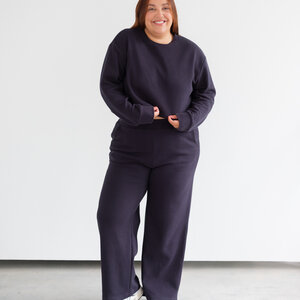 Brunette The Label Waffle Boxy LS Top