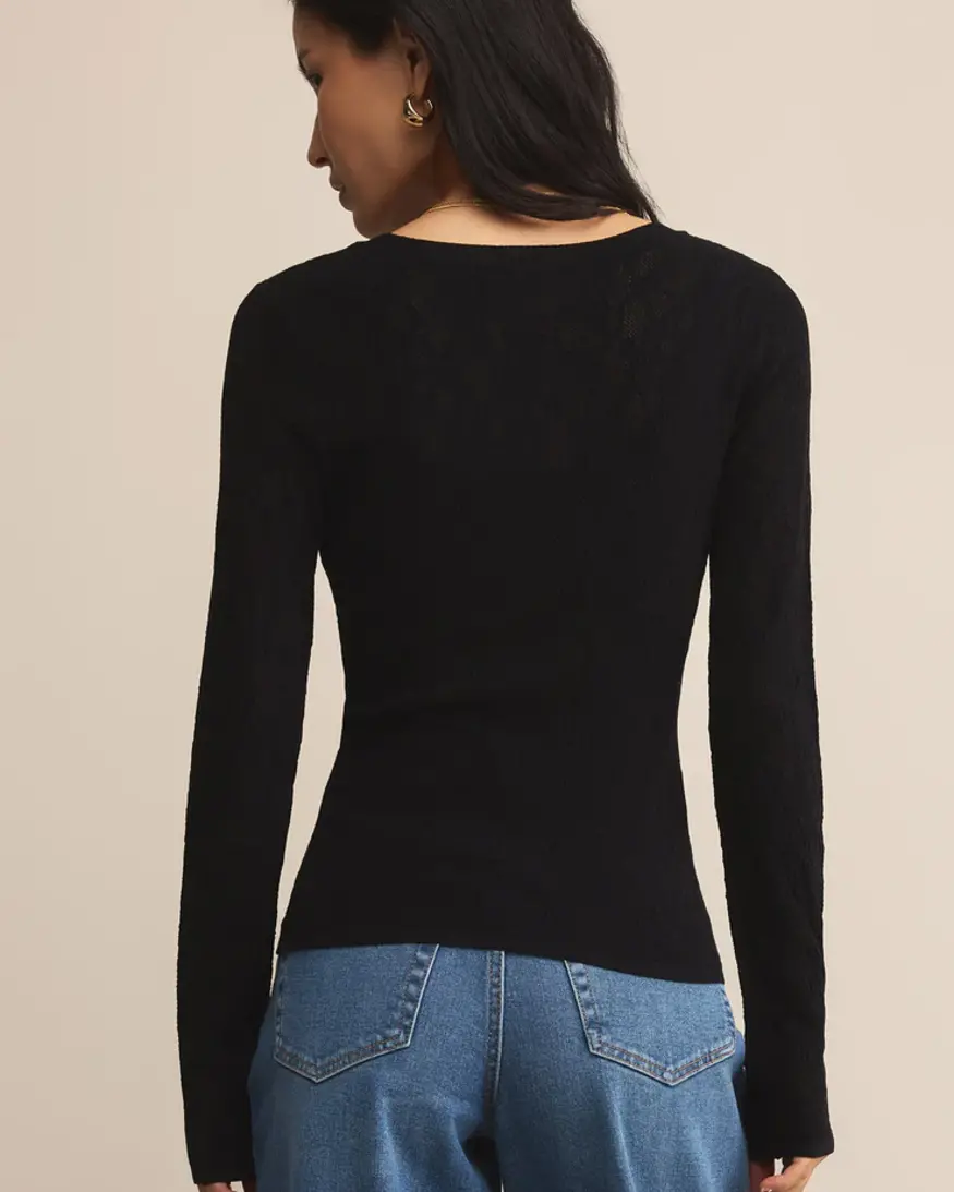 Z-Supply Tibi Scoop Mesh Sweater