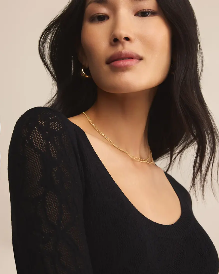 Z-Supply Tibi Scoop Mesh Sweater