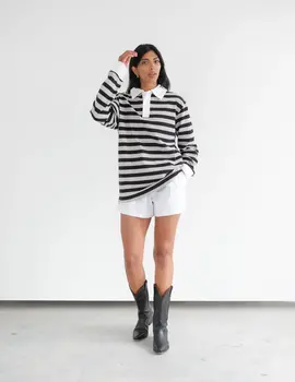 Brunette The Label New Rugby Striped Shirt