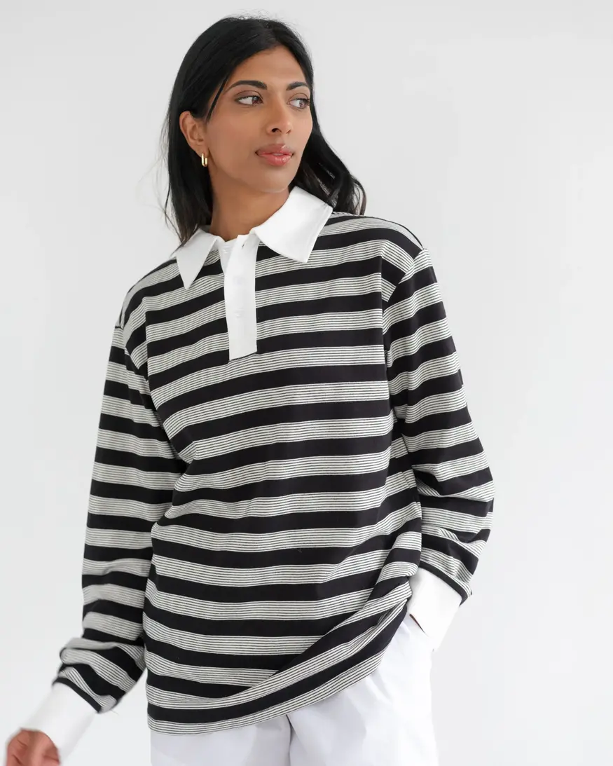 Brunette The Label New Rugby Striped Shirt