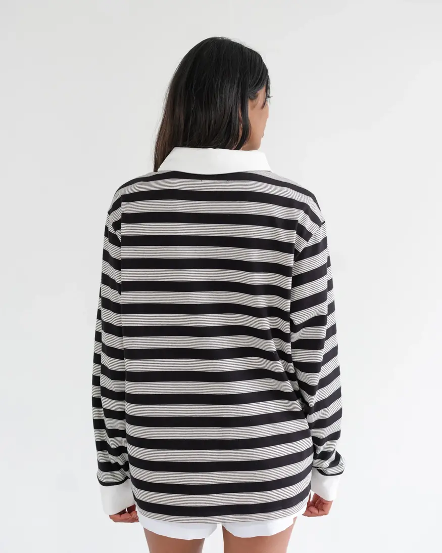 Brunette The Label New Rugby Striped Shirt