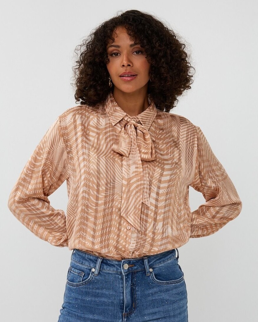 Esqualo Waverly Bow Blouse