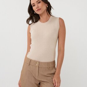 Esqualo Wrylie Sleevless Rib Sweater