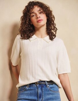 Esqualo Wandie Pearl Collor Sweater