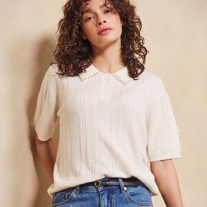Esqualo Wandie Pearl Collor Sweater