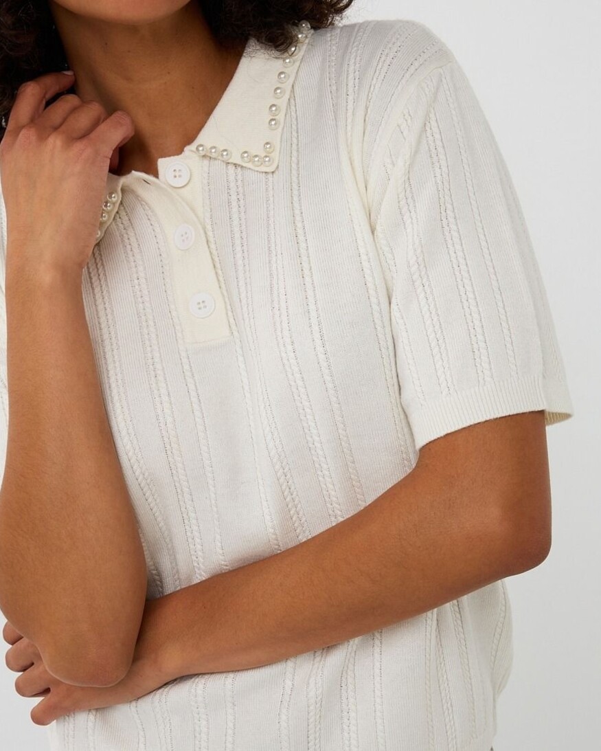 Esqualo Wandie Pearl Collor Sweater