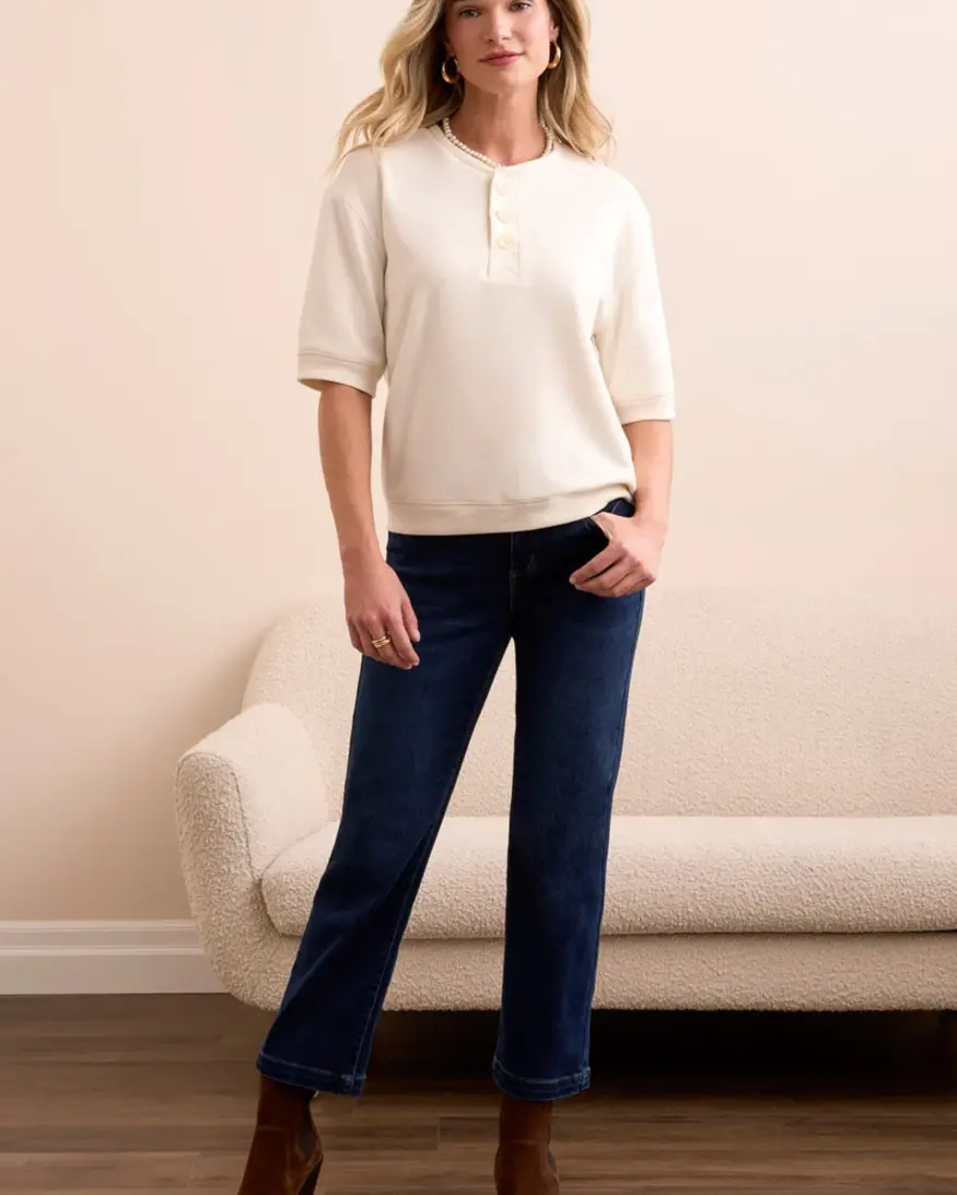 Tribal Shiloh Crew Neck Top