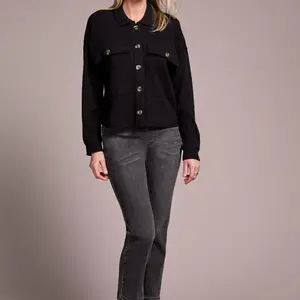 Tribal Serena Crop Knit Shirt