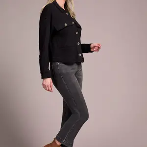 Tribal Serena Crop Knit Shirt