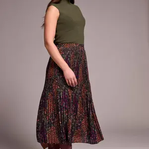 Tribal Serenity Plisse Skirt