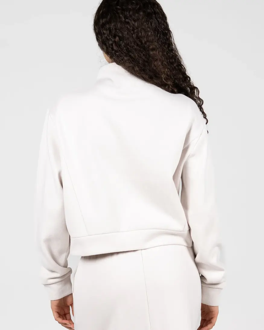 Cest Moi Cotton Fleece High Neck Pullover