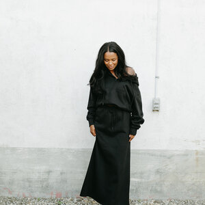 Cest Moi Cotton Fleece Skirt