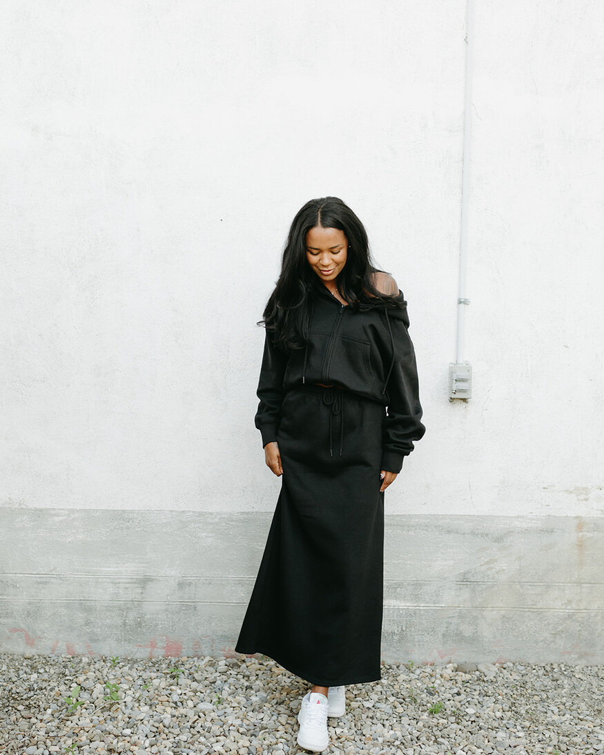 Cest Moi Cotton Fleece Skirt