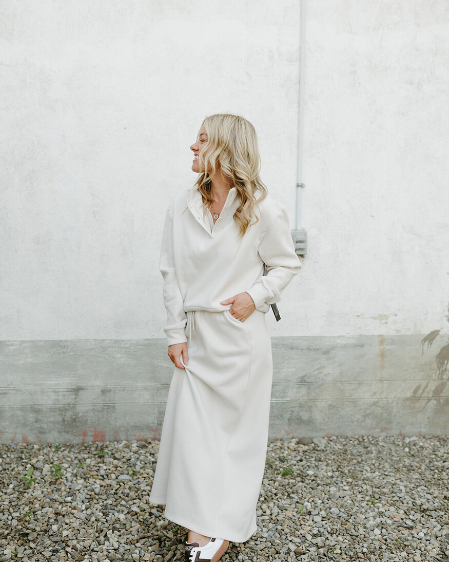 Cest Moi Cotton Fleece Skirt