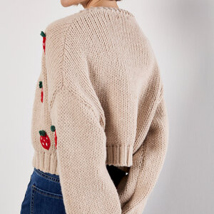 Apricot Strawberry Open Cardi Apricot Strawberry Open Cardi