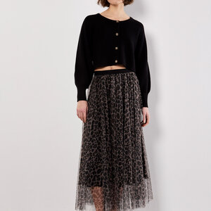Apricot Leopard Tulle Skirt Apricot Leopard Tulle Skirt