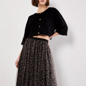 Apricot Leopard Tulle Skirt Apricot Leopard Tulle Skirt