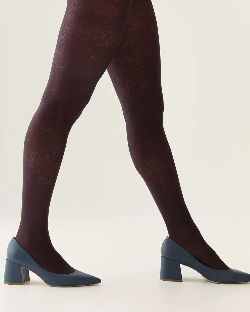 Paisley Pattern Tights