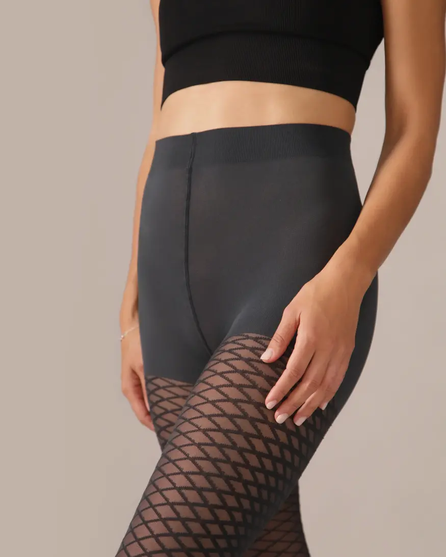 From Rachel Mini Argyle Tights