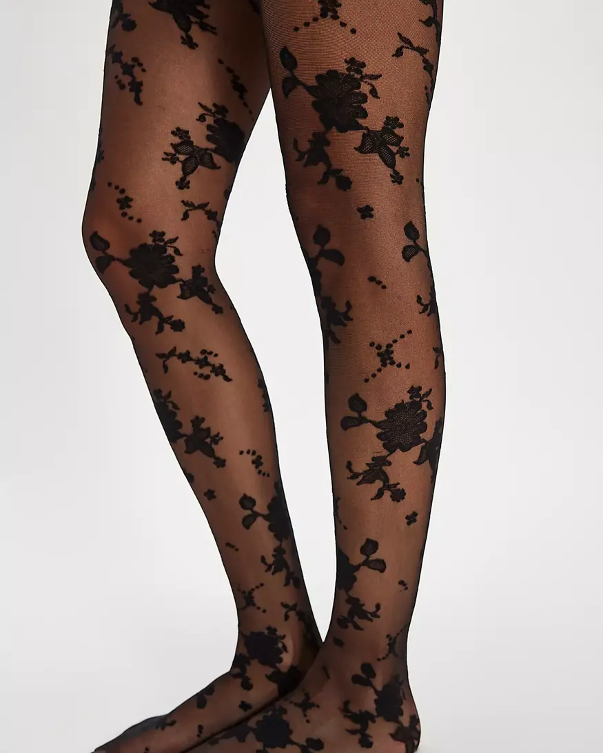 Free People Flocked Floral Tight