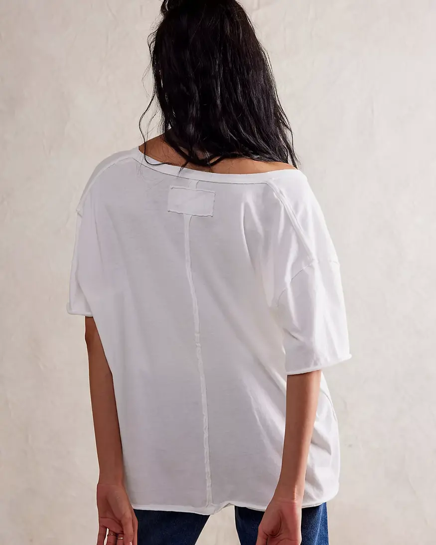 Free People Nina V-Neck Tee