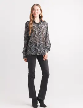 Papillon Leena Paisley/Floral Button Up