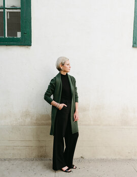 Papillon Laine Lapel Coatigan
