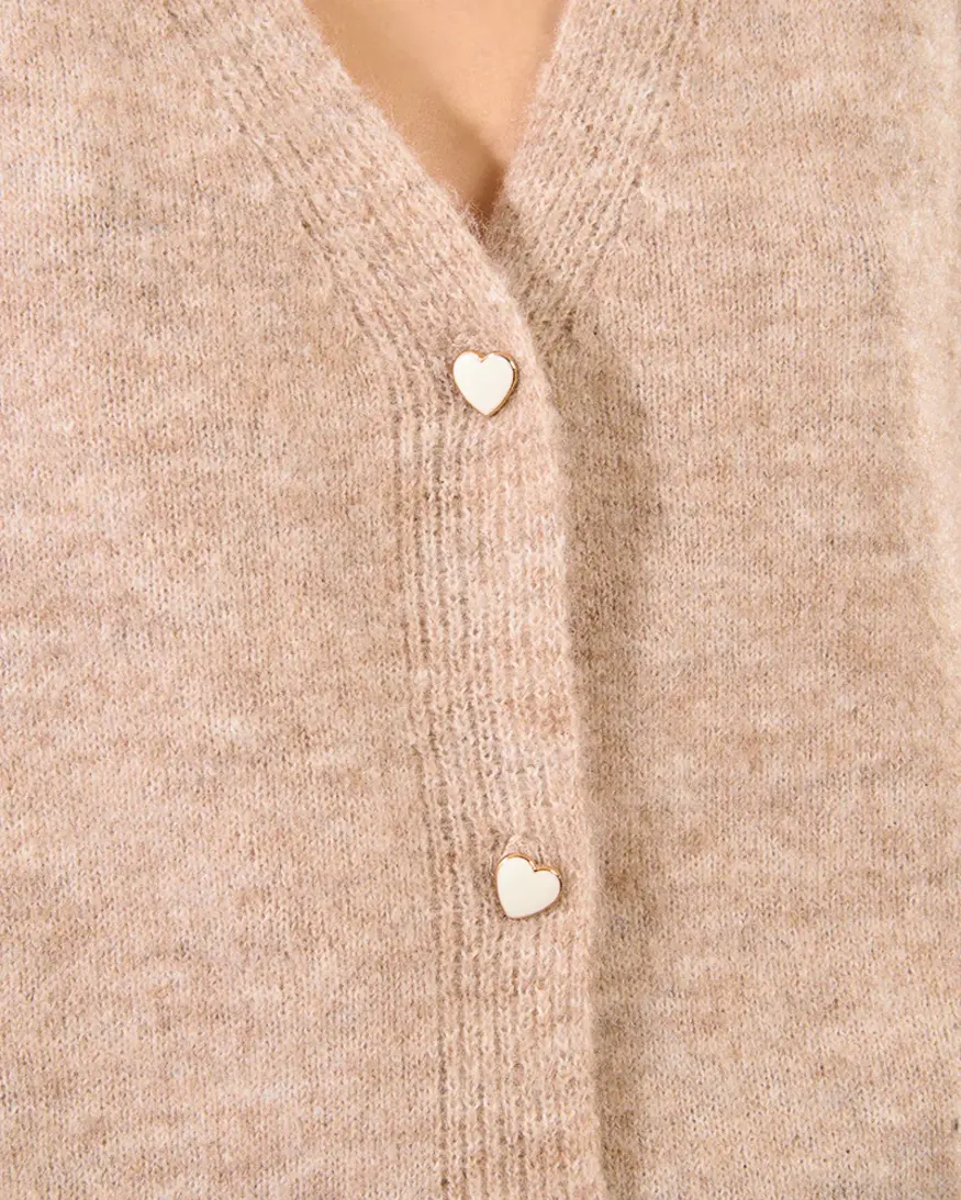 Molly Bracken Ushna Heart Button Cardi