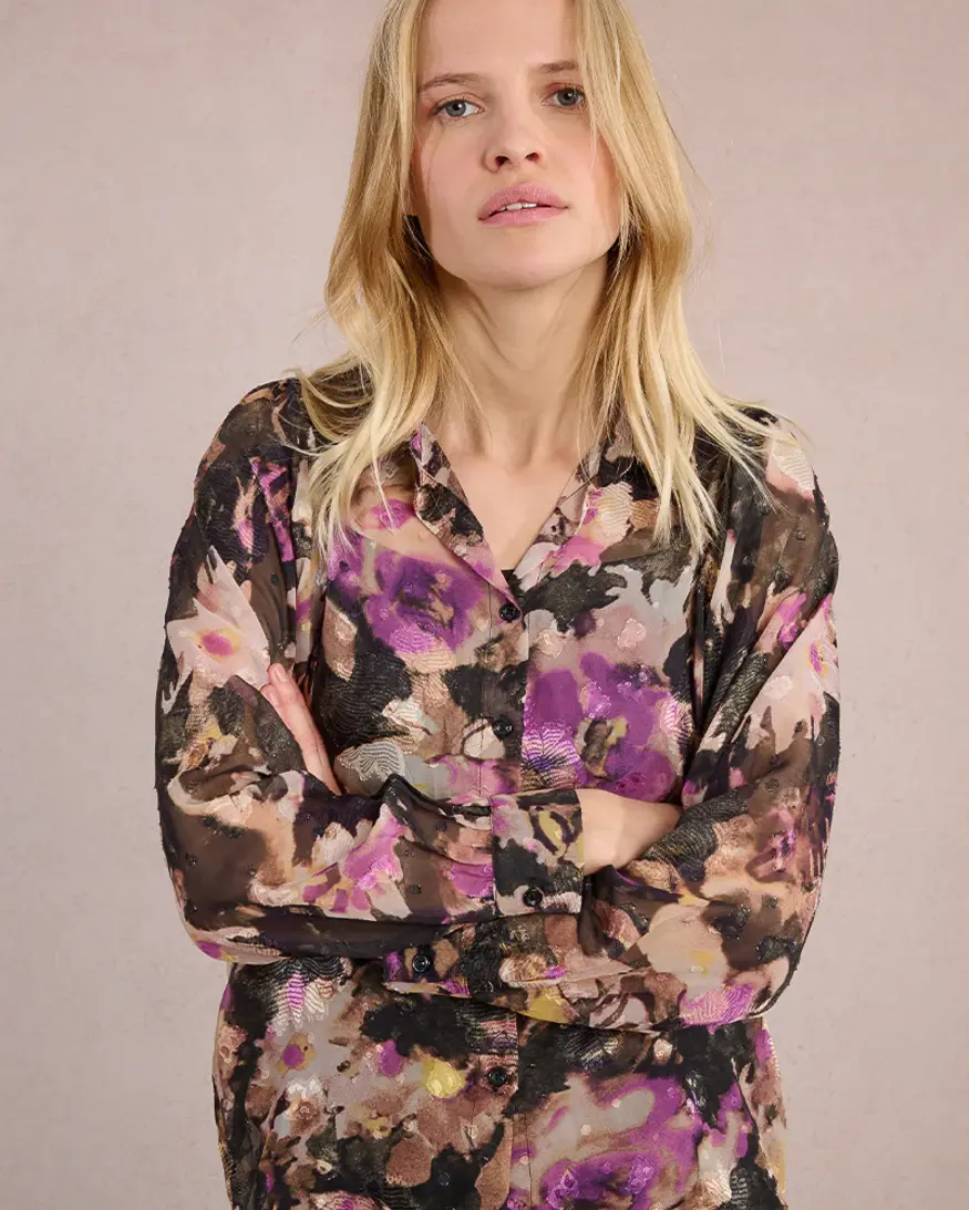 Molly Bracken Unity Button Front Top