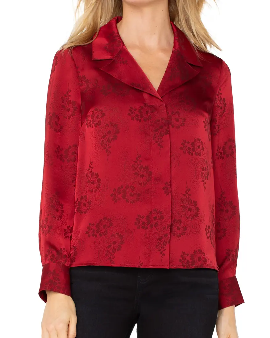 Liverpool Krissy LS Woven Top