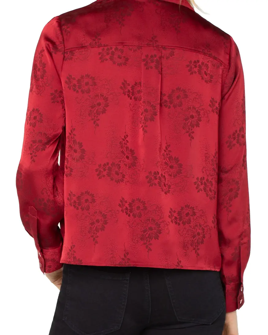 Liverpool Krissy LS Woven Top