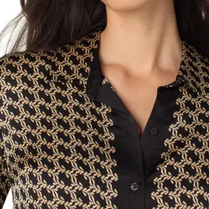 Liverpool Kirin Button Front Top Liverpool Kirin Button Front Top