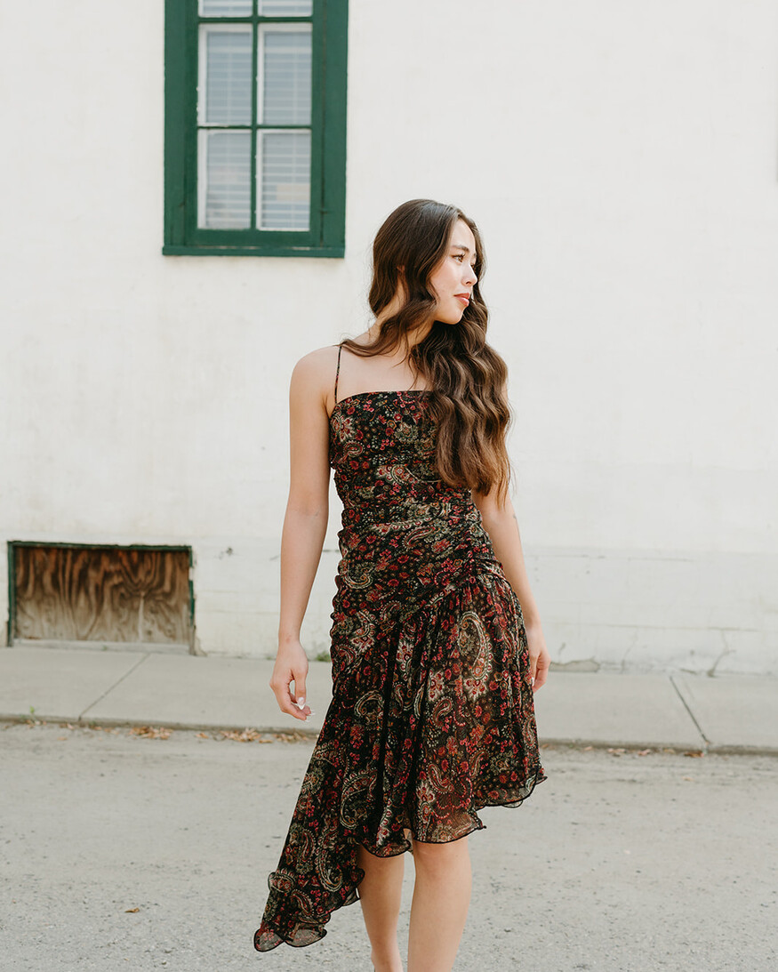 Lulus Ashton Paisley High Low