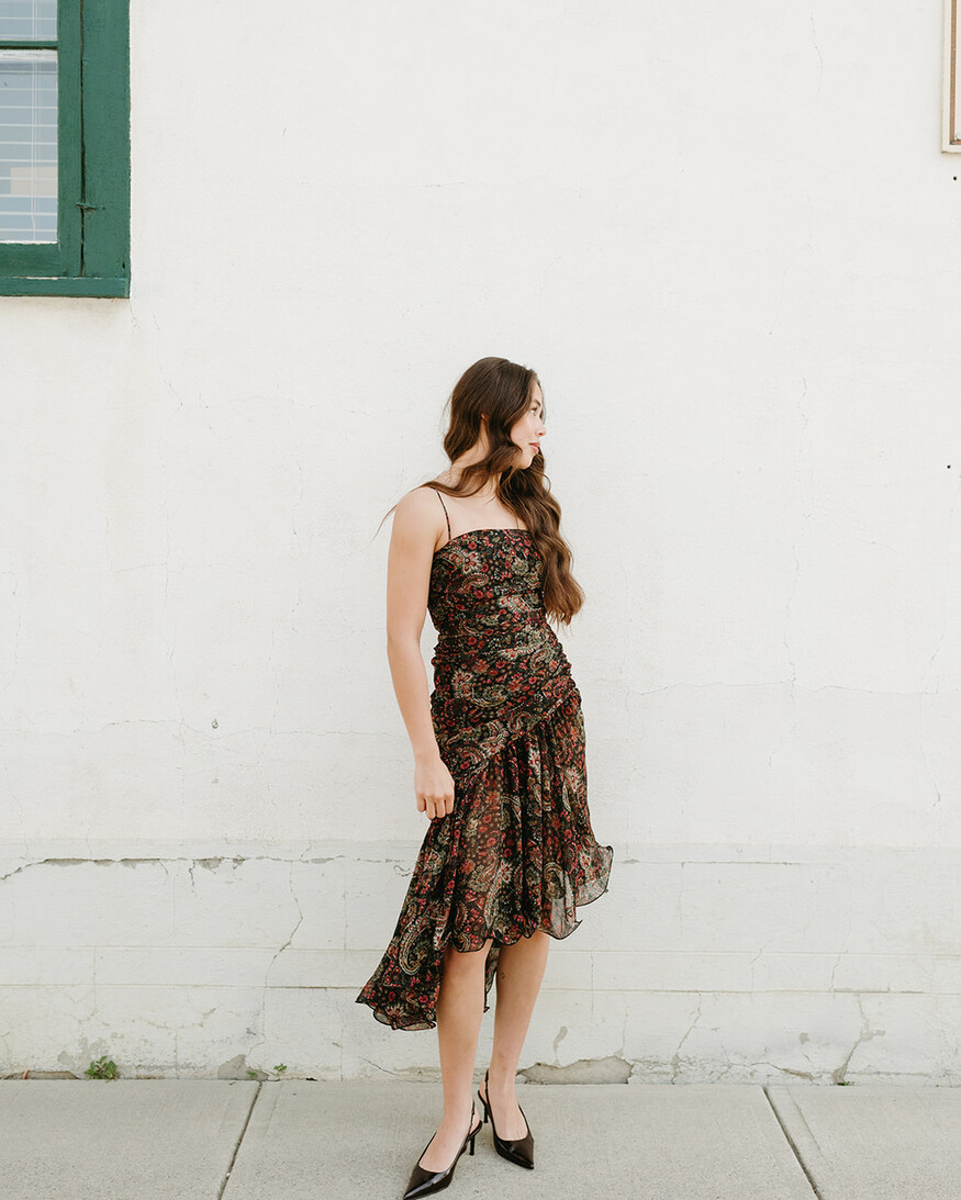 Lulus Ashton Paisley High Low