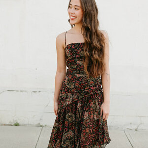 Lulus Ashton Paisley High Low