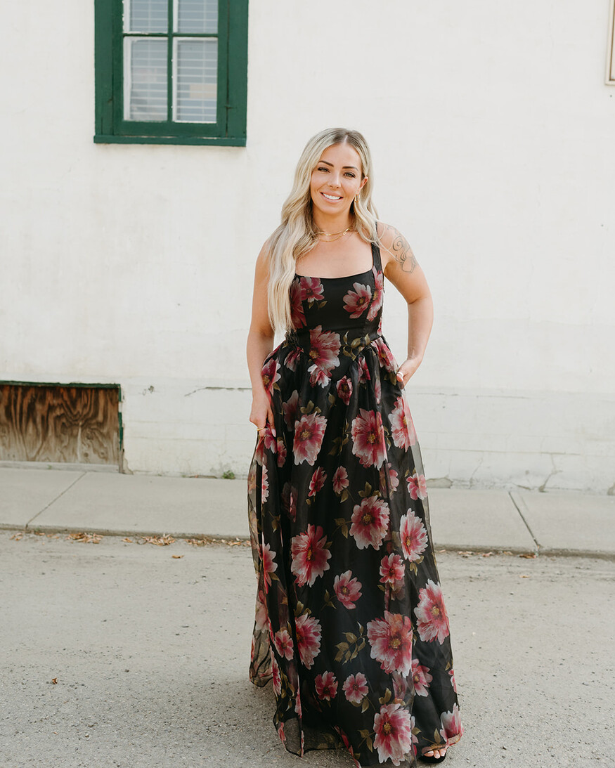 Lulus Maelyn Corsetted Maxi