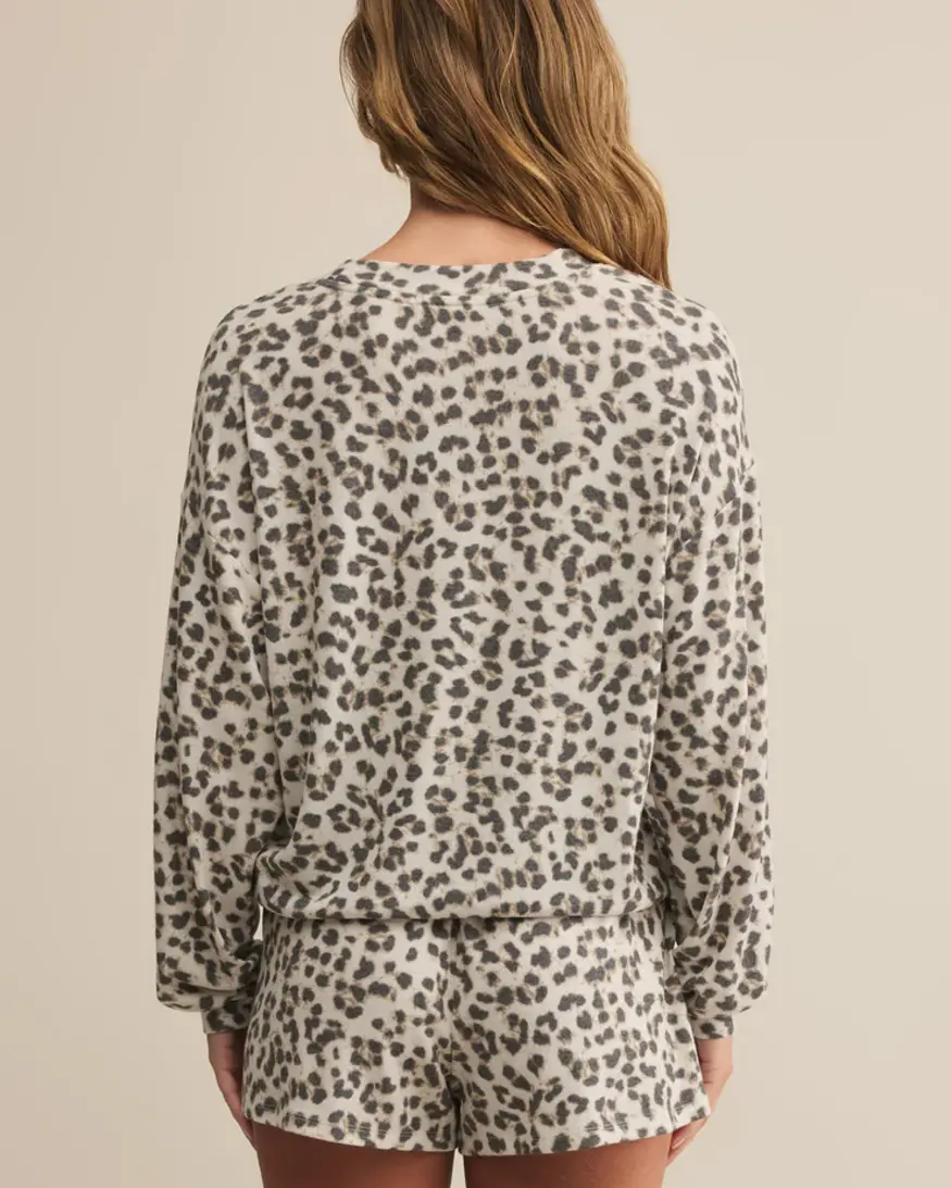 Z-Supply Luxe Leopard LS Top