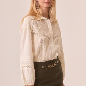 NKN Sagita Lace/Embroidred Blouse NKN Sagita Lace/Embroidred Blouse