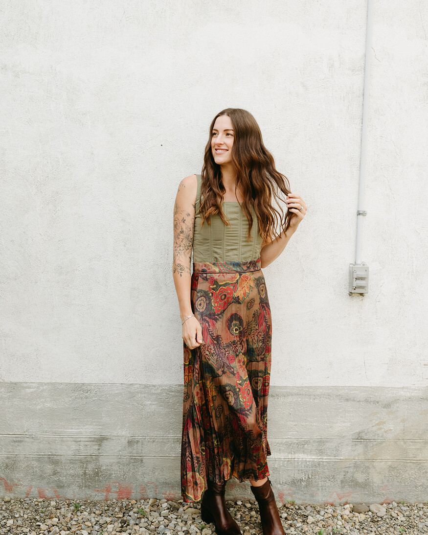 NKN Larimar Pleated Skirt