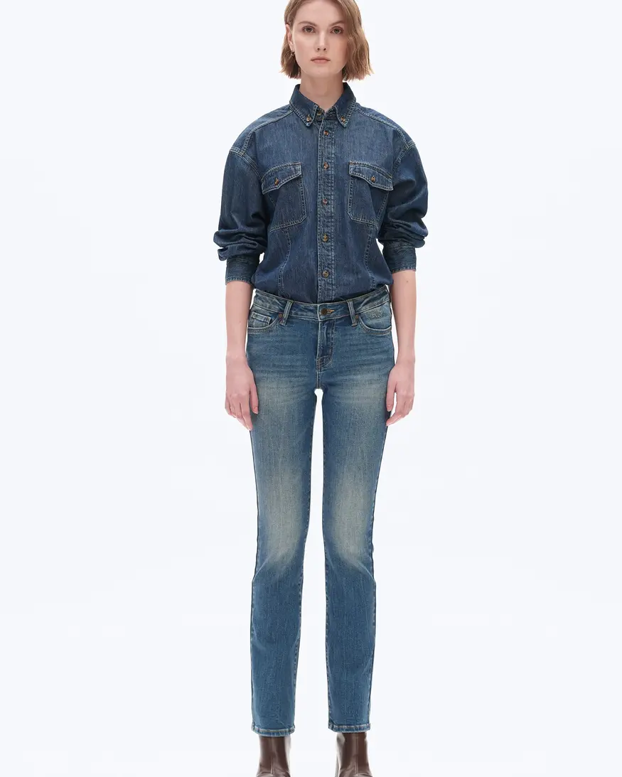 Bayeas Low Rise Slim Straight