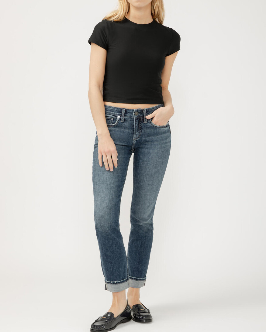 Silver Jeans - For Us Suki MR Straight Leg