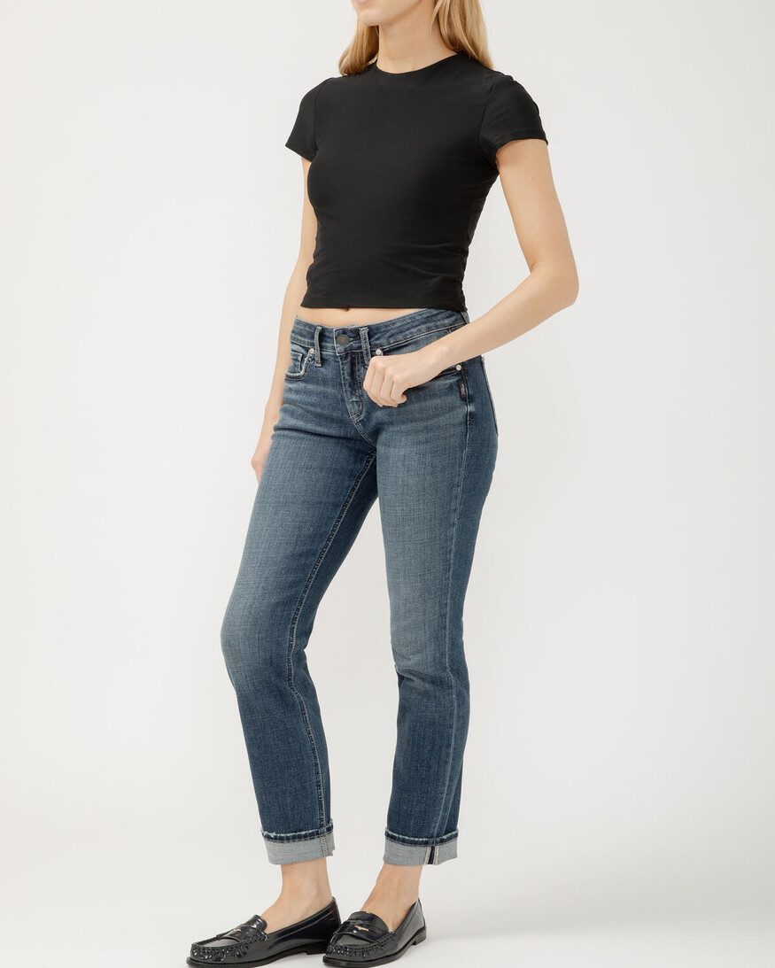 Silver Jeans - For Us Suki MR Straight Leg