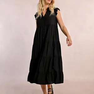 Molly Bracken Long Dress W/Ruffles