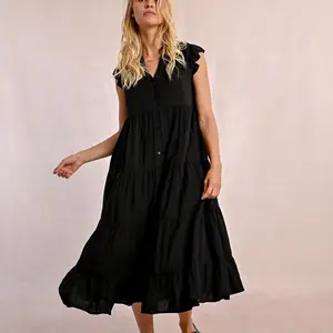 Molly Bracken Long Dress W/Ruffles