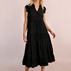 Molly Bracken Long Dress W/Ruffles