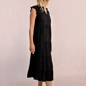 Molly Bracken Long Dress W/Ruffles
