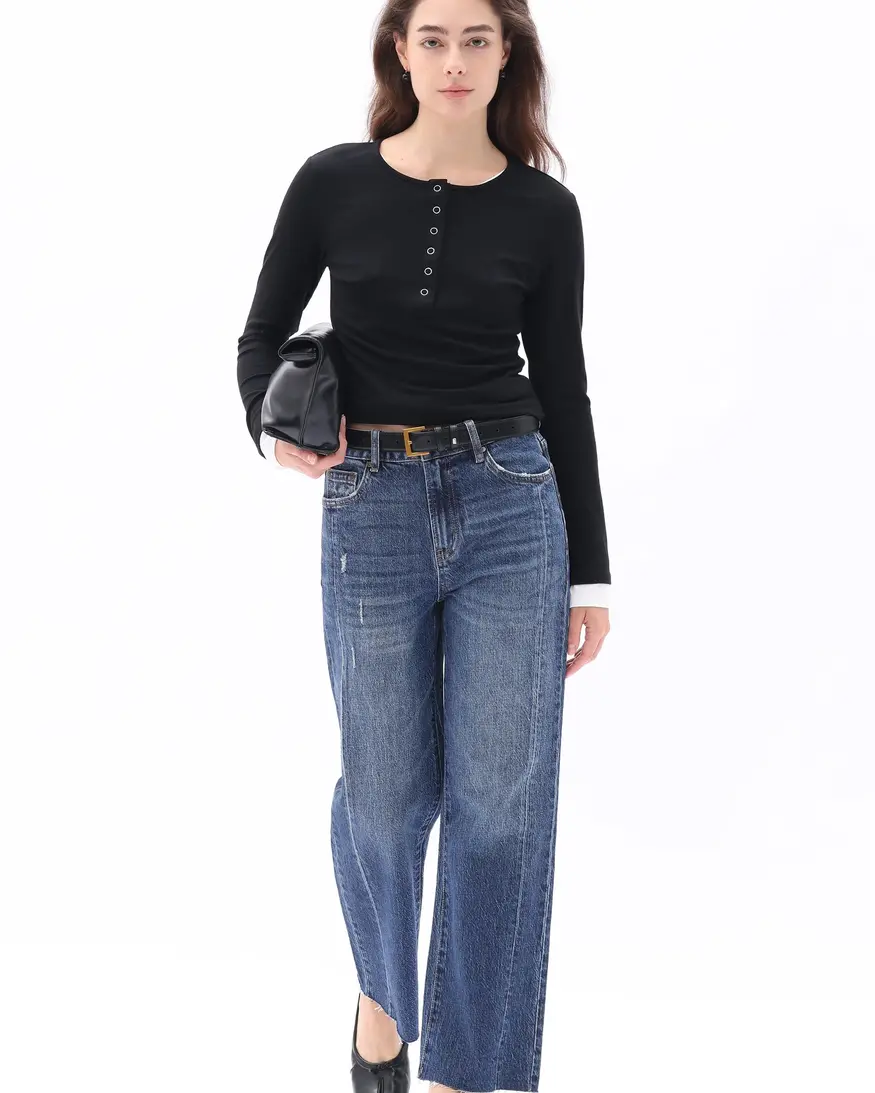 Bayeas HR Relaxed Fit Straight Leg