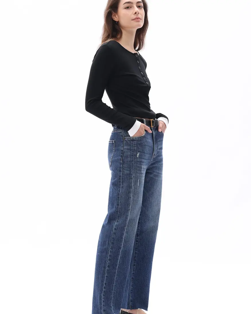 Bayeas HR Relaxed Fit Straight Leg